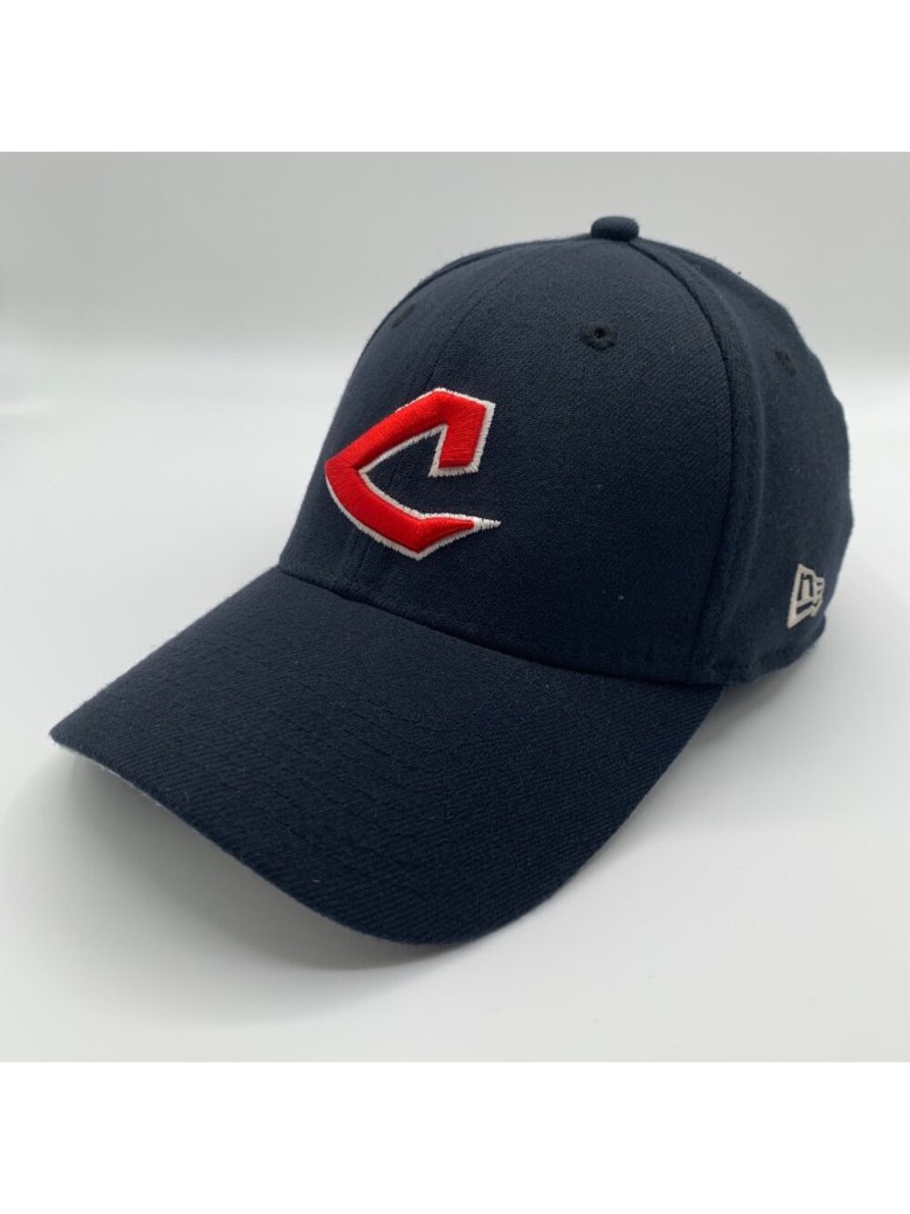 Cleveland Indians MLB Retro Navy Blue New Era 39Thirty Stretch Fitted Hat S/M